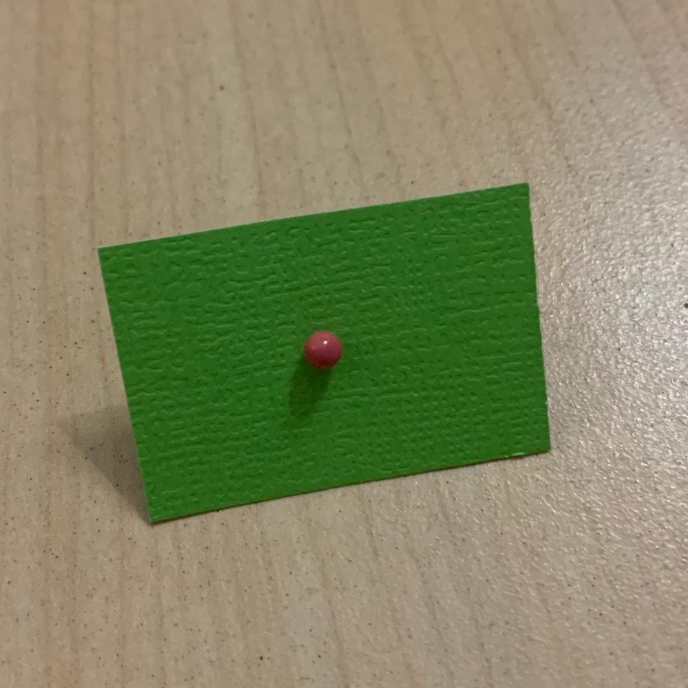 Pink enamel stud
